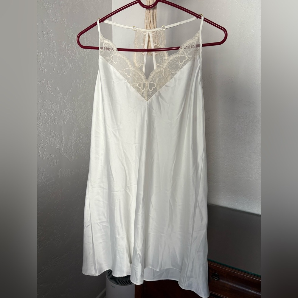 Flora Nikrooz Cream Lace Trim Chemise